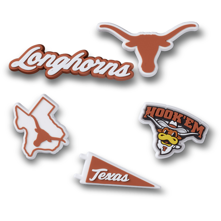 University of Texas 5 Pack - Charm view - Jibbitz Charms