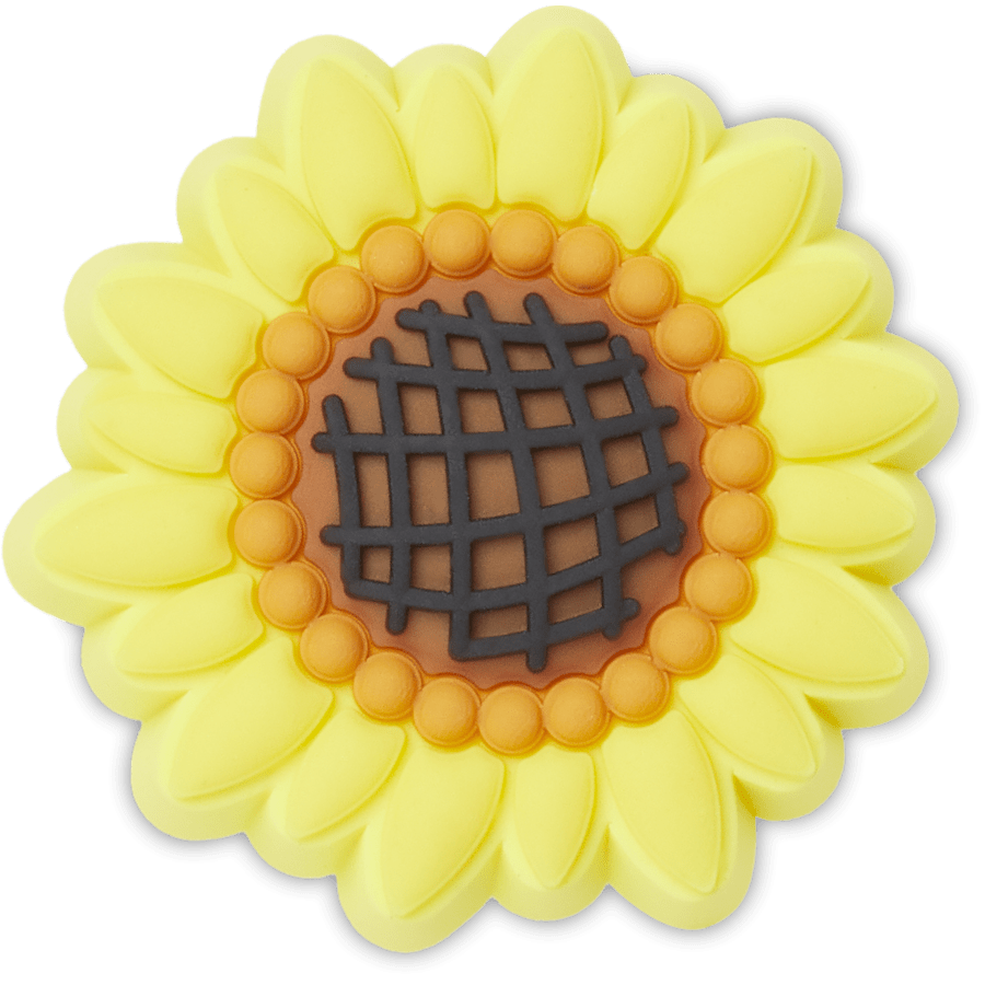  Detailed Sunflower - charm view - Jibbitz