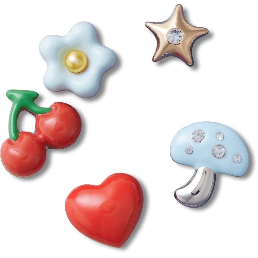  Puffy Metals 5 Pack - charm view - Jibbitz