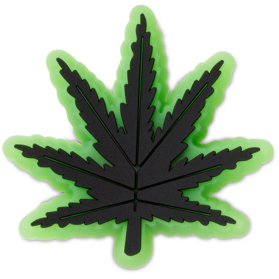  Lights Up Hemp Leaf - charm view - Jibbitz
