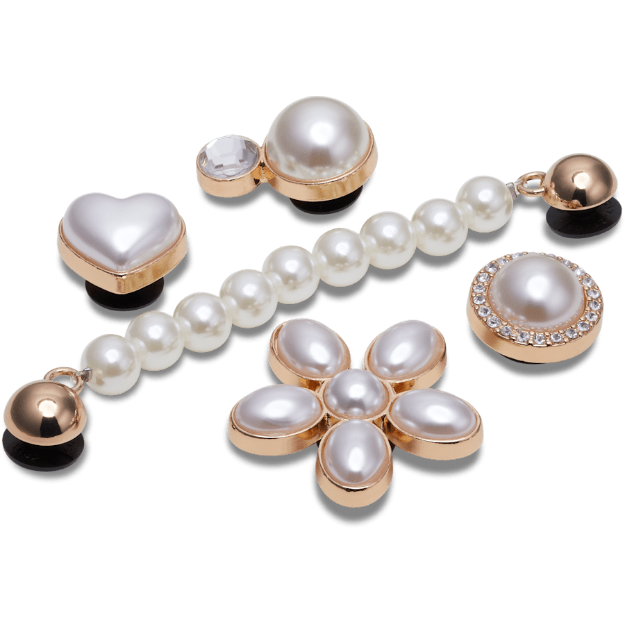  Dainty Pearl Jewelry 5 Pack - charms on shoes - Jibbitz
