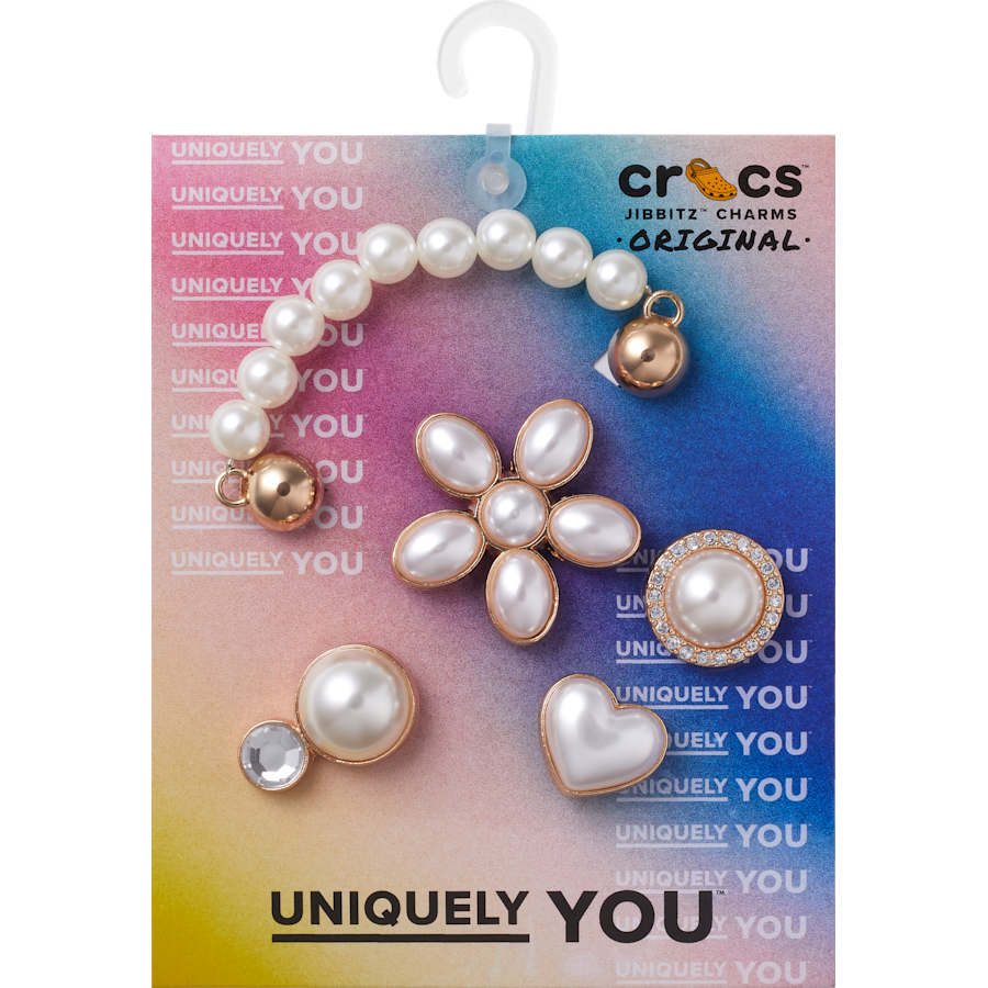  Dainty Pearl Jewelry 5 Pack - Custom Angle - Jibbitz