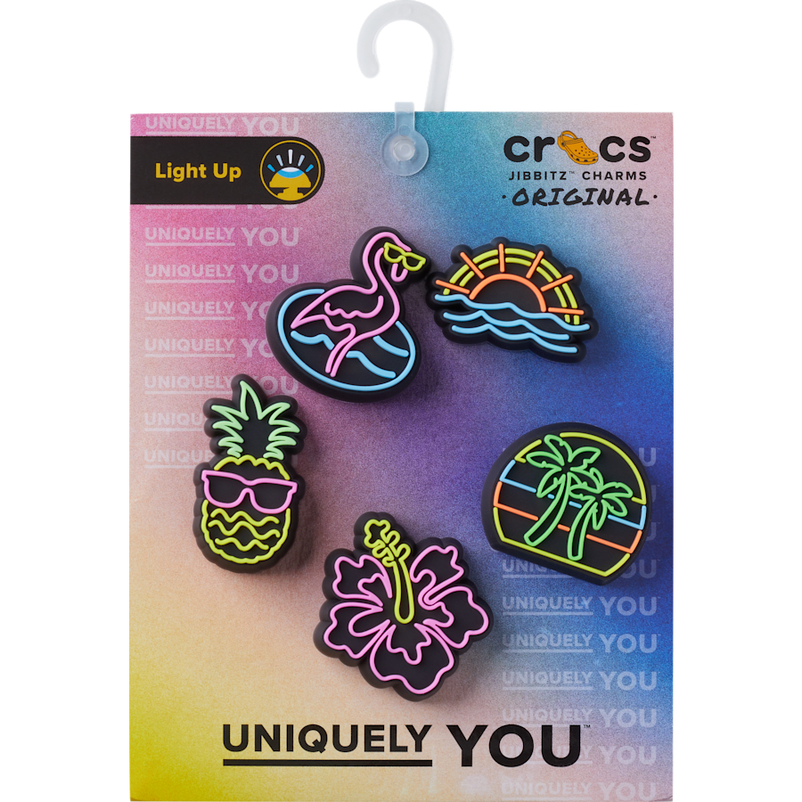  Lights Up Neon 5 Pack - Custom Angle - Jibbitz