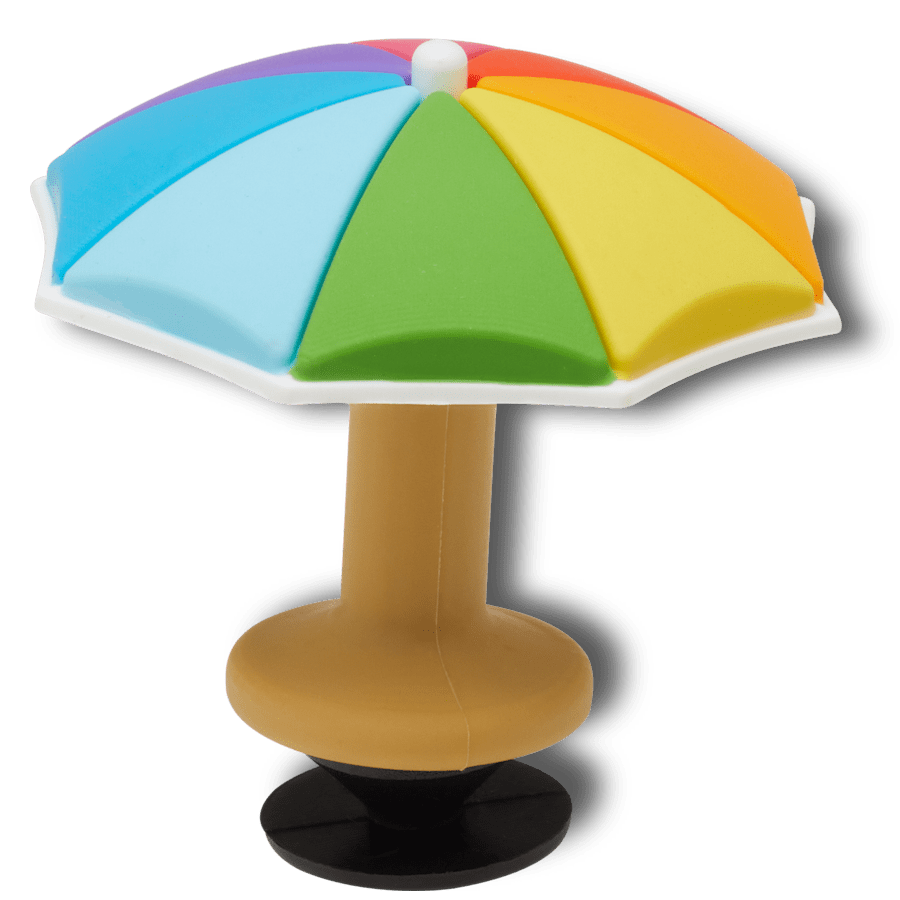 3D Colorful Beach Umbrella - Charm view - Jibbitz Charms