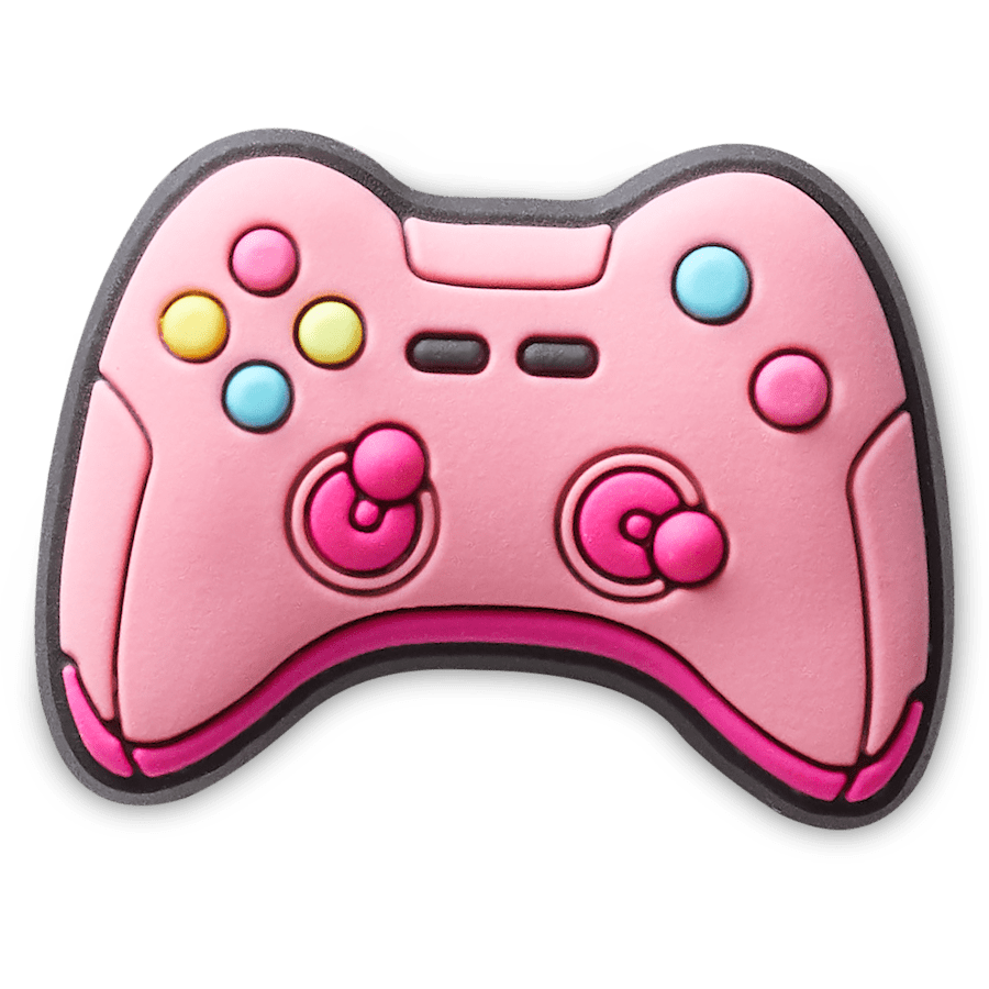  Pink Gaming Controller - charm view - Jibbitz