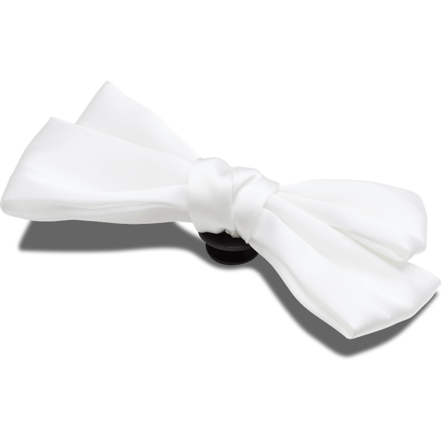 Oversized Regal White Bow - Custom Angle - Jibbitz Charms