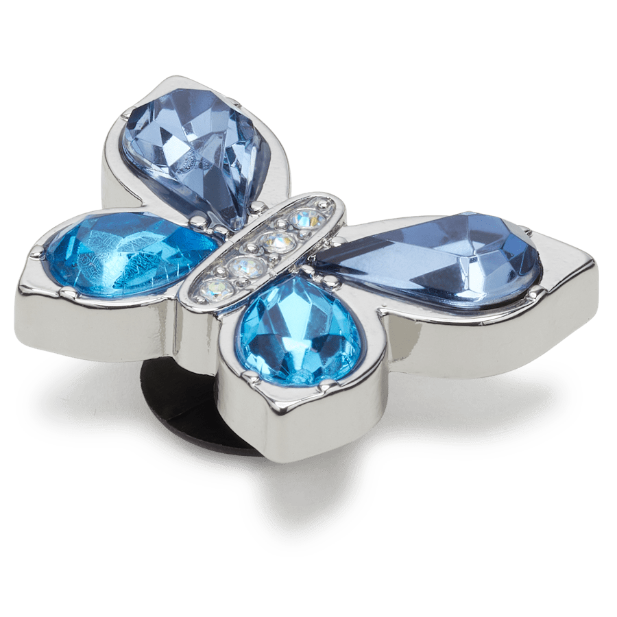  Blue Gem Butterfly - charms on shoes - Jibbitz