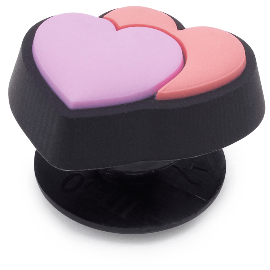  Tiny Double Heart - charms on shoes - Jibbitz
