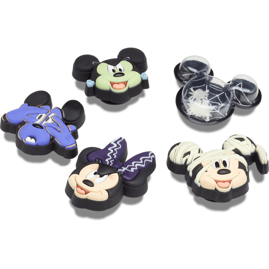 Ensemble de 5 breloques d’Halloween de Mickey - Angle personnalisé - Jibbitz Charms