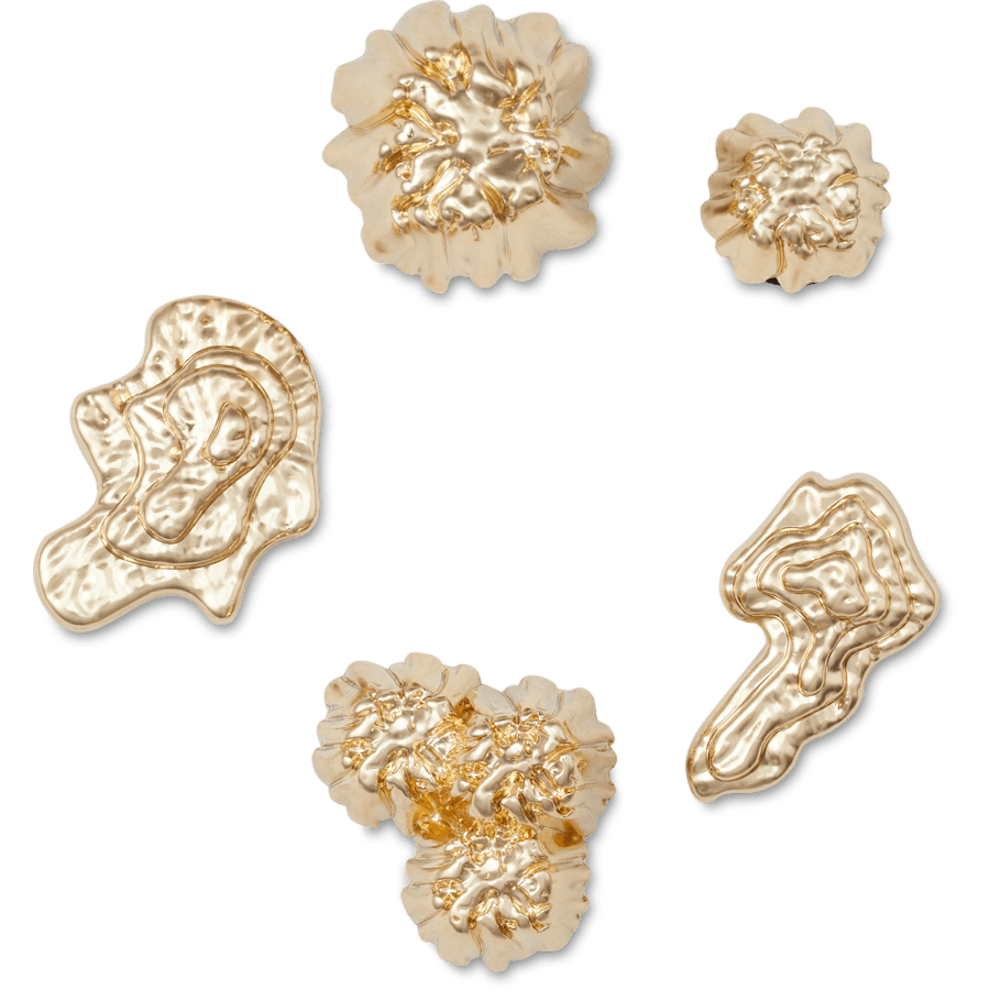  Chrome Mountain Range 5 Pack - charm view - Jibbitz