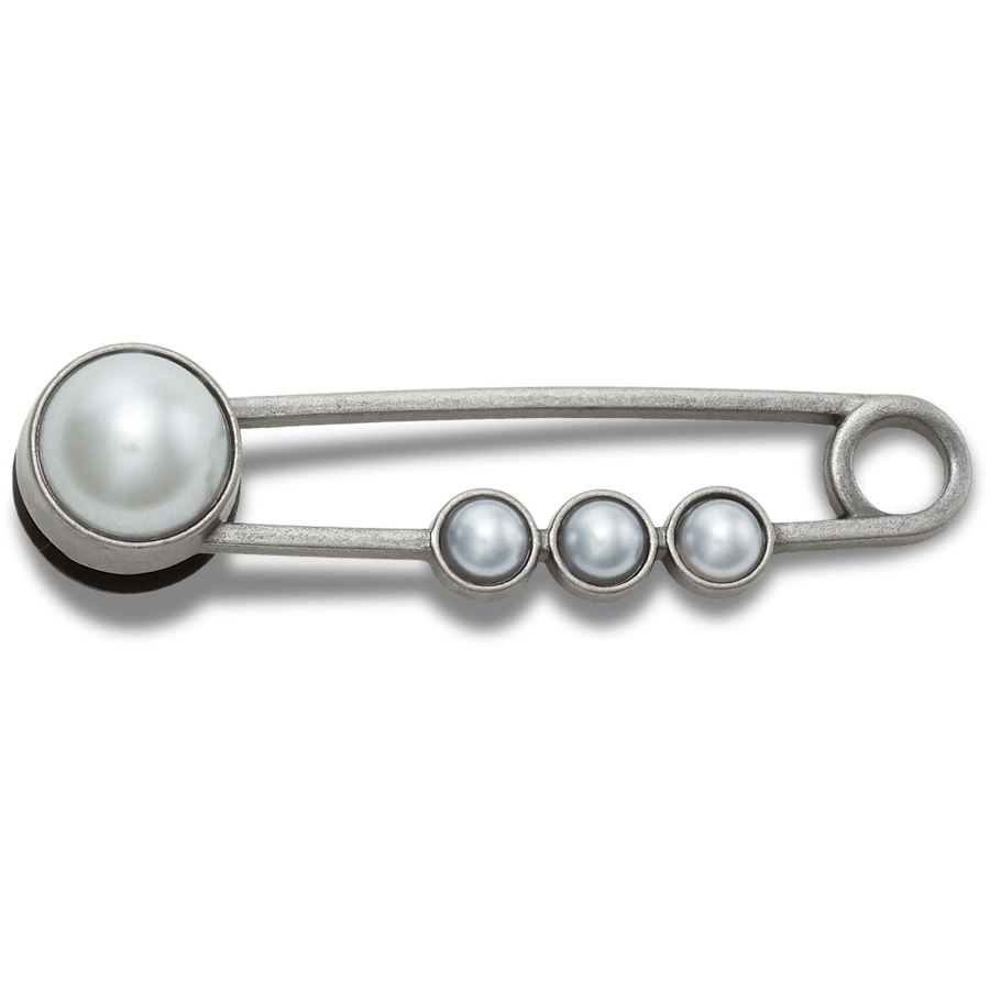 Pearl Safety Pin - Charm view - Jibbitz Charms