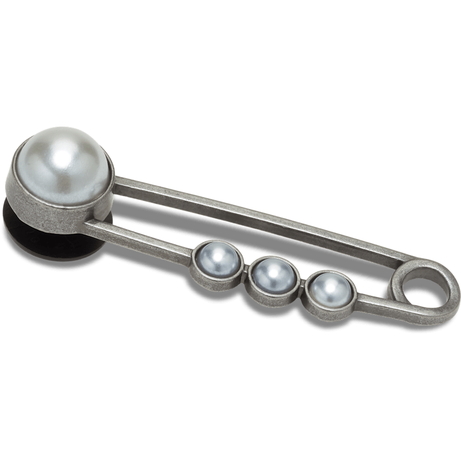Pearl Safety Pin - Custom Angle - Jibbitz Charms