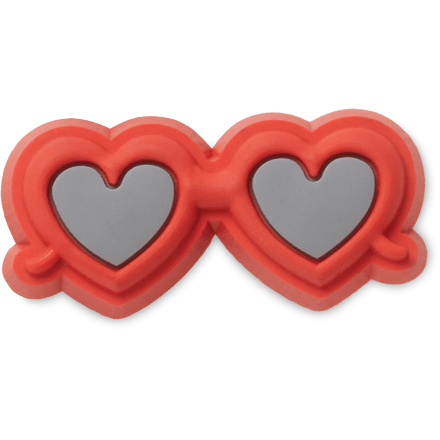  Red Heart Sunglasses - charm view - Jibbitz