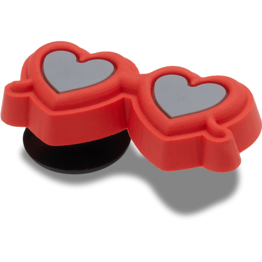  Red Heart Sunglasses - charms on shoes - Jibbitz