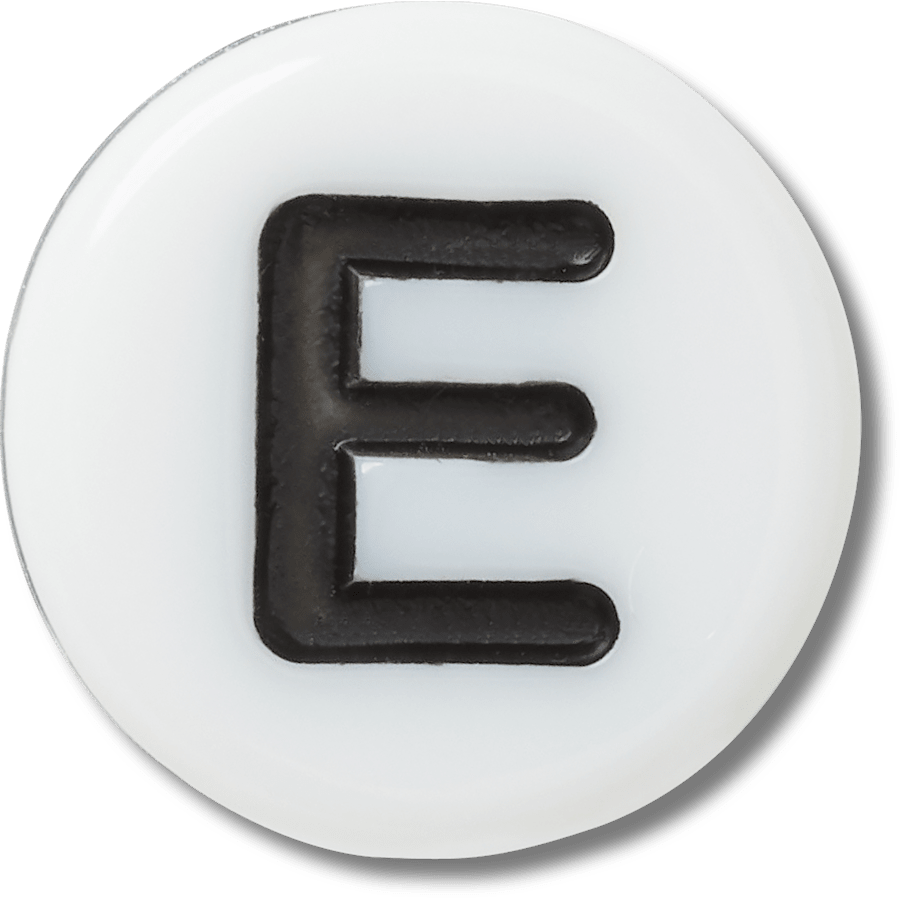 E Tiny Friendship Letter - charm view - Jibbitz Charms