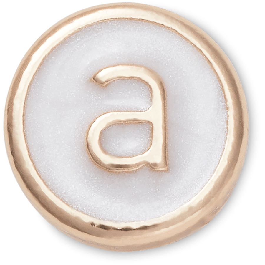 Tiny Pearlized Letter A