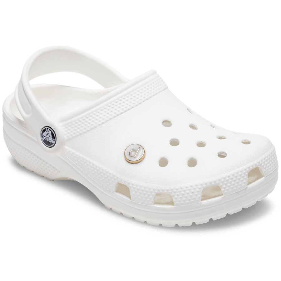 Tiny Pearlized Letter D - charm-on-shoes - Jibbitz Charms