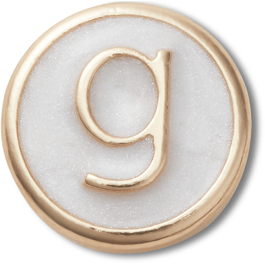 Tiny Pearlized Letter G - charm view - Jibbitz Charms