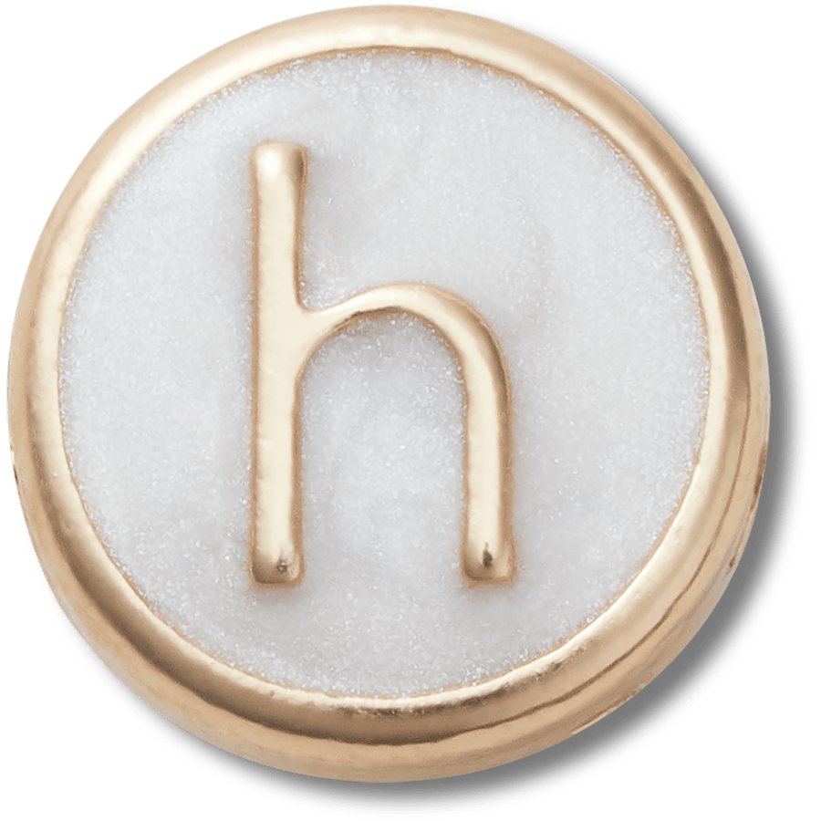 Tiny Pearlized Letter H