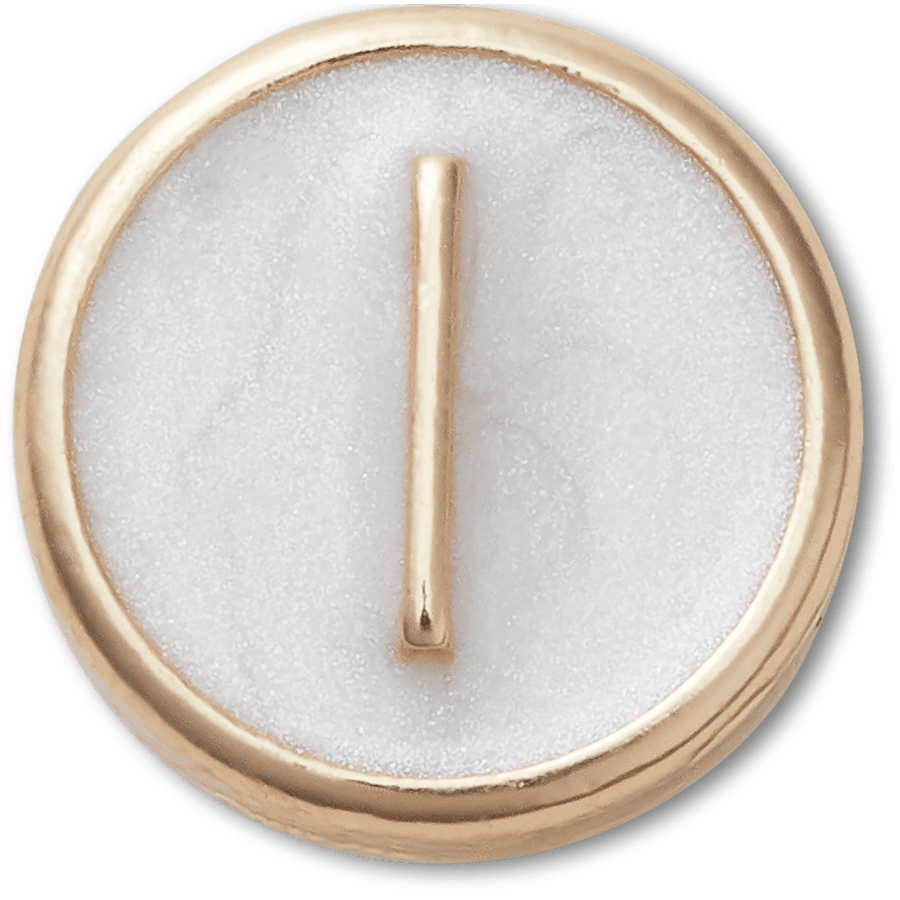 Tiny Pearlized Letter L - charm view - Jibbitz Charms
