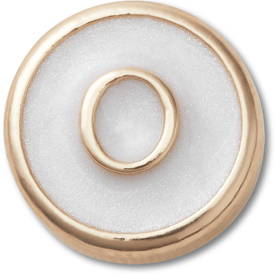 Tiny Pearlized Letter O