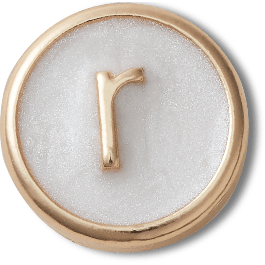 Tiny Pearlized Letter R