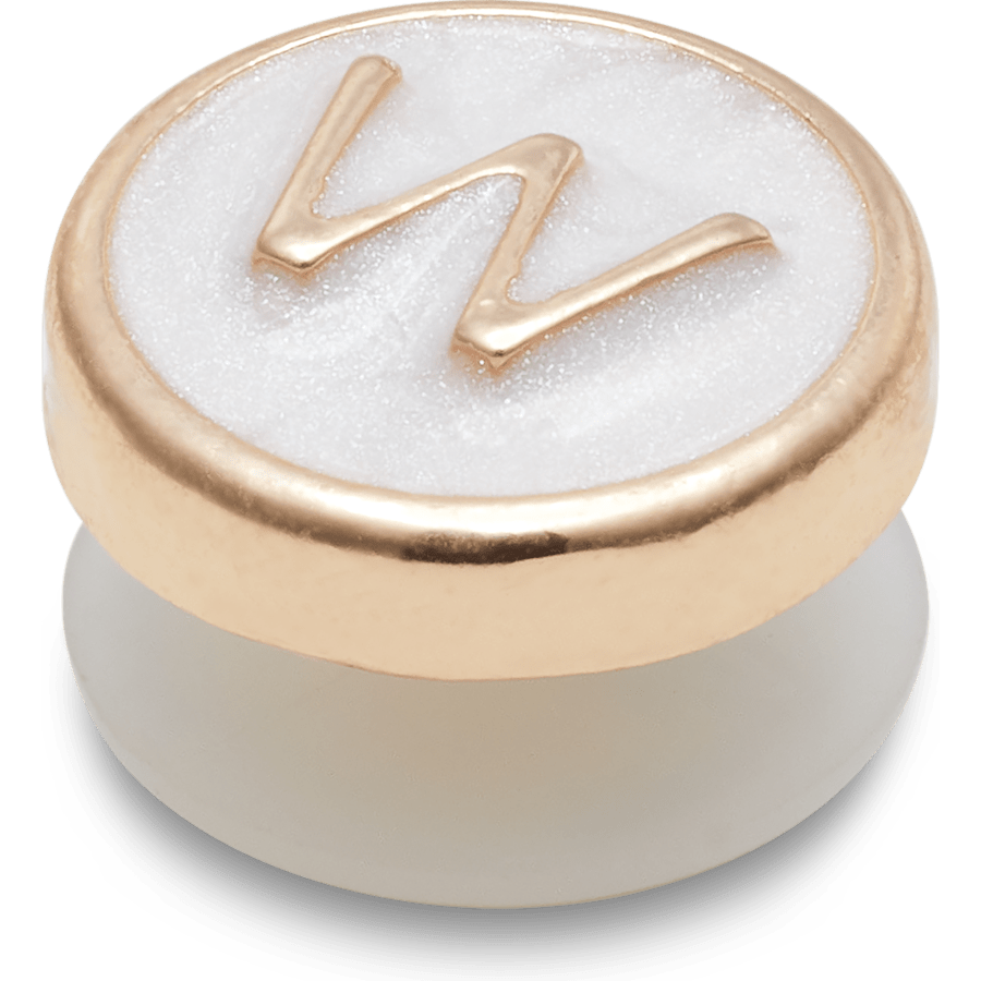 Tiny Pearlized Letter W