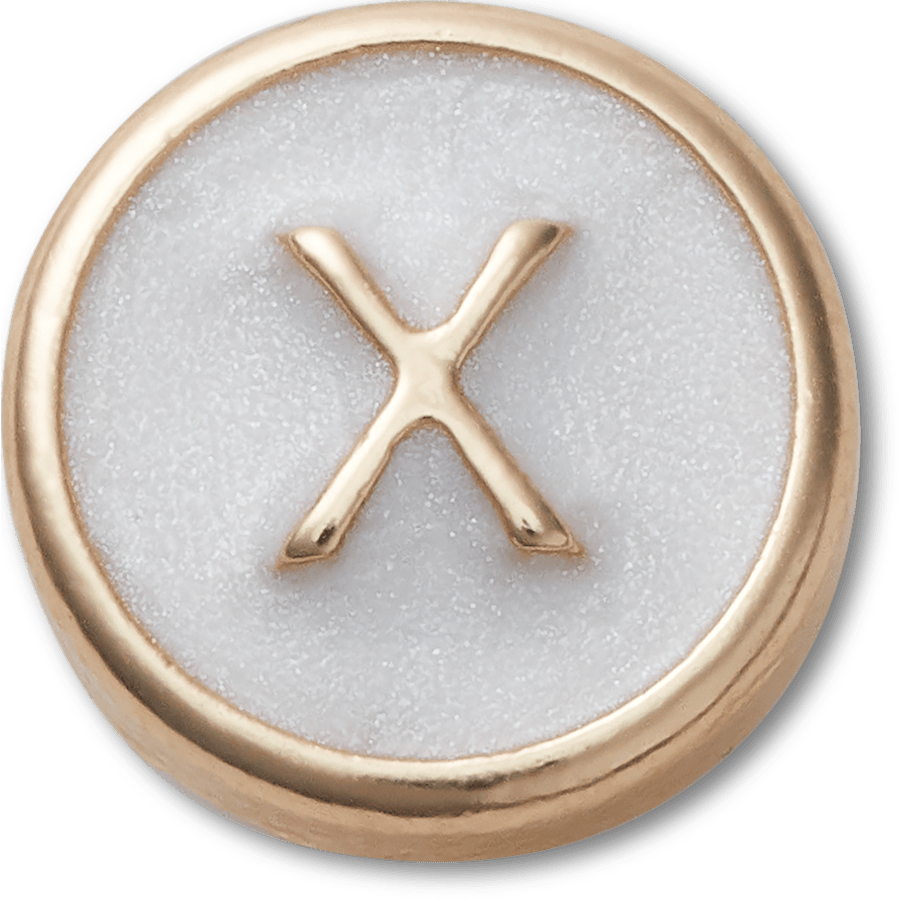 Tiny Pearlized Letter X - Zubehöransicht - Jibbitz Charms
