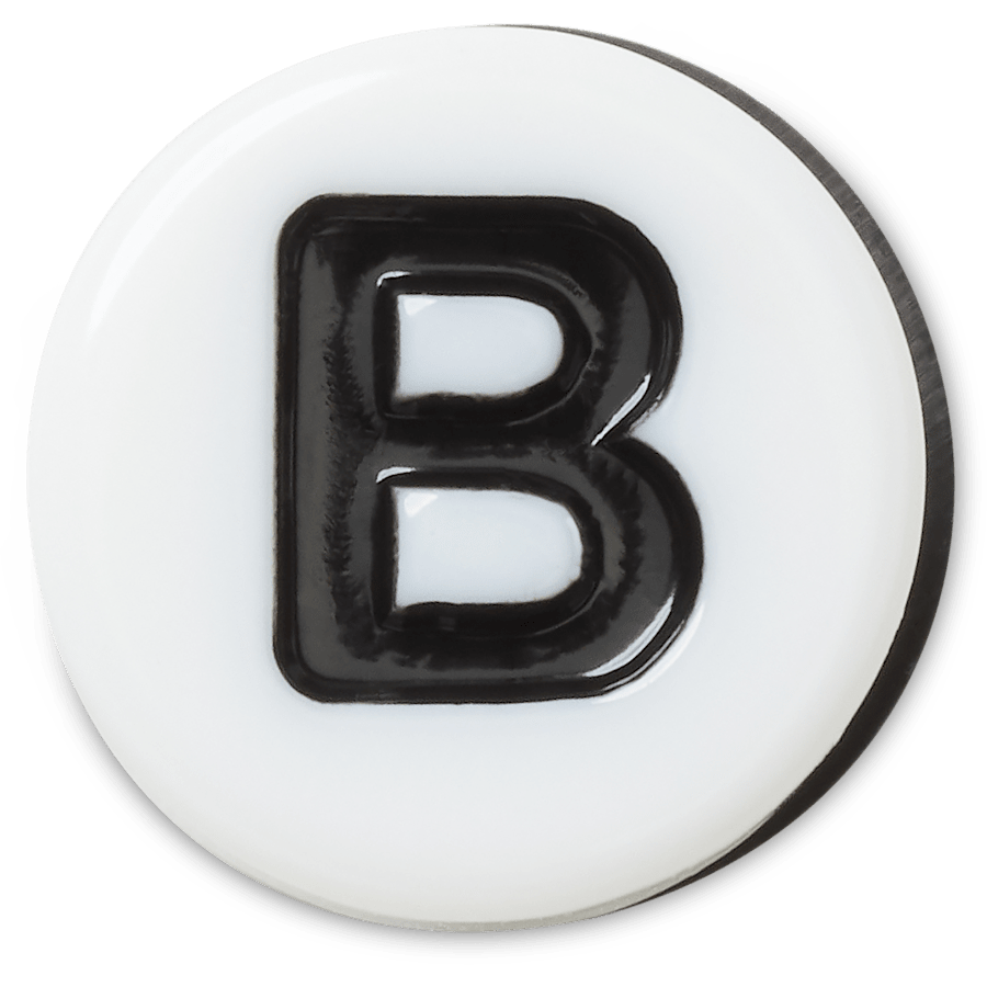 B Tiny Friendship Letter - charm view - Jibbitz Charms