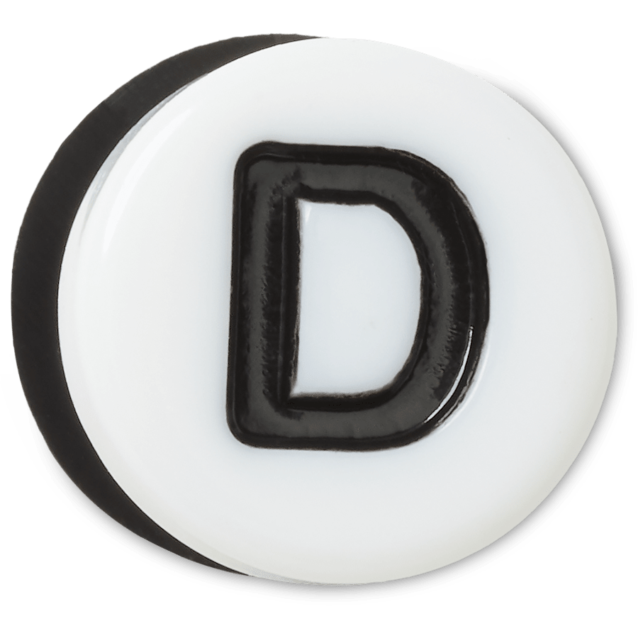  Tiny Friendship Letter D - charm view - Jibbitz