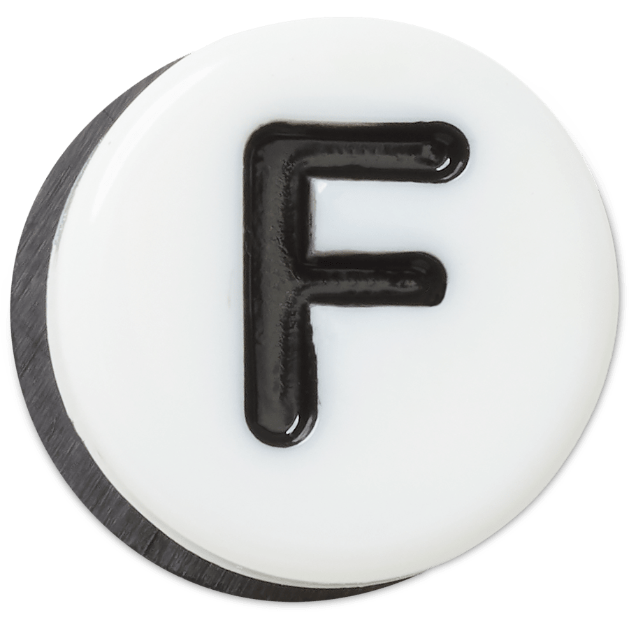  Tiny Friendship Letter F - charm view - Jibbitz