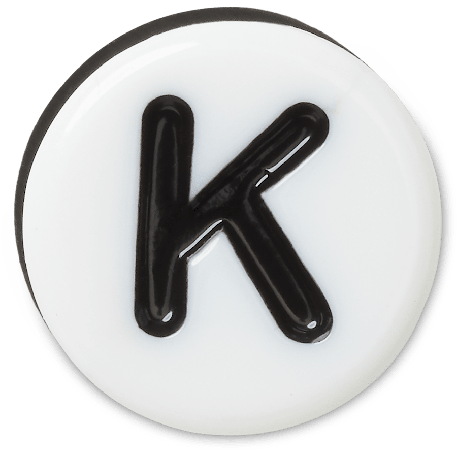  Tiny Friendship Letter K - charm view - Jibbitz