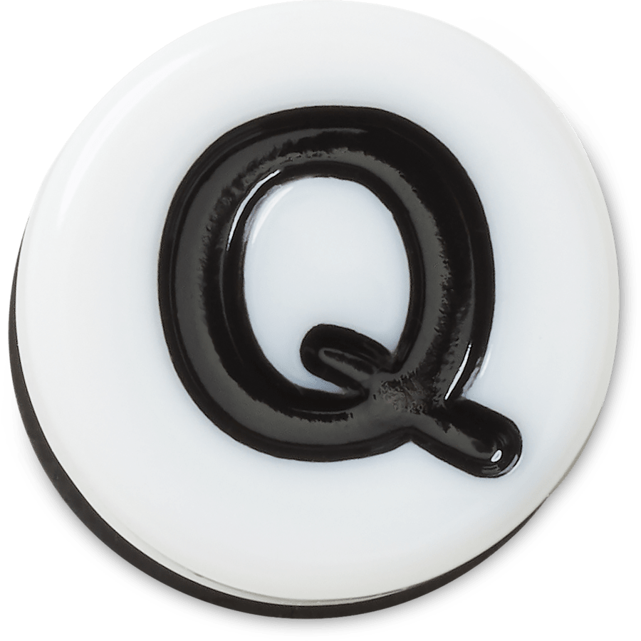  Tiny Friendship Letter Q - charm view - Jibbitz