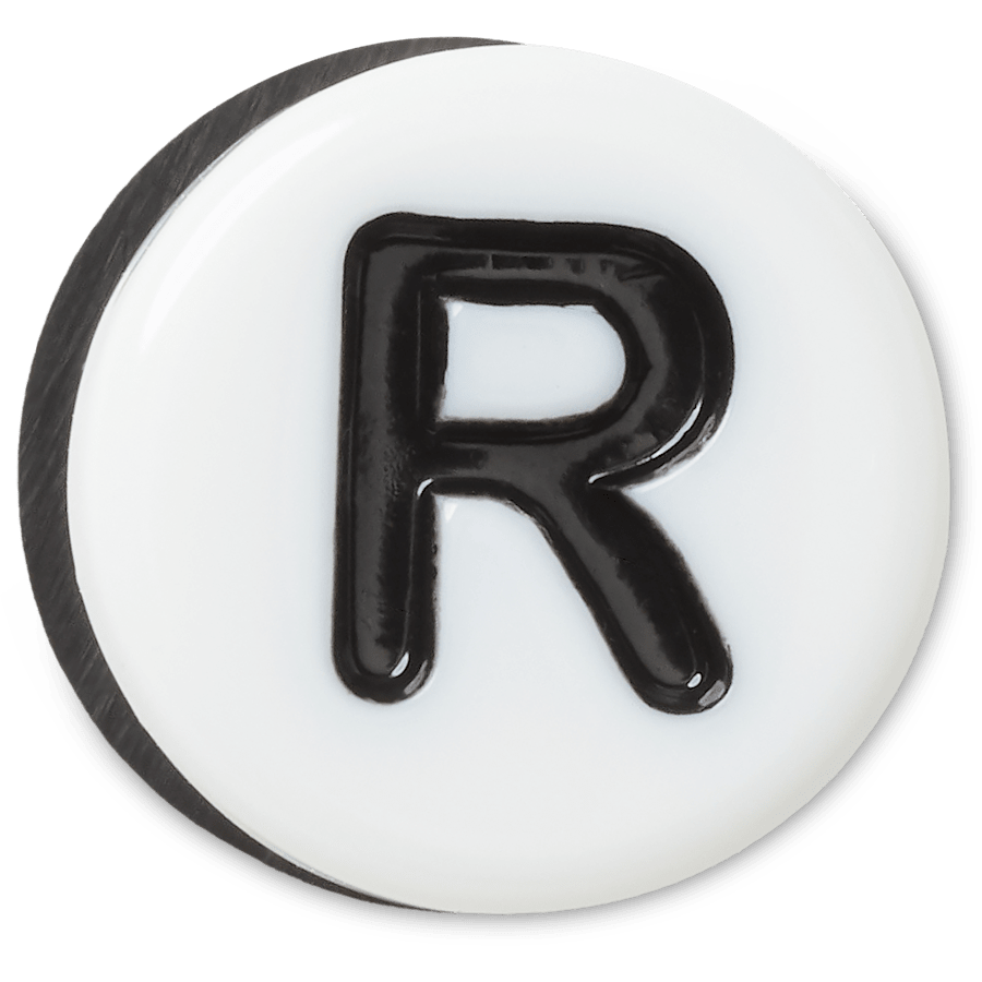  Tiny Friendship Letter R - charm view - Jibbitz