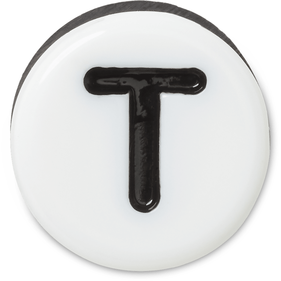  Tiny Friendship Letter T - charm view - Jibbitz