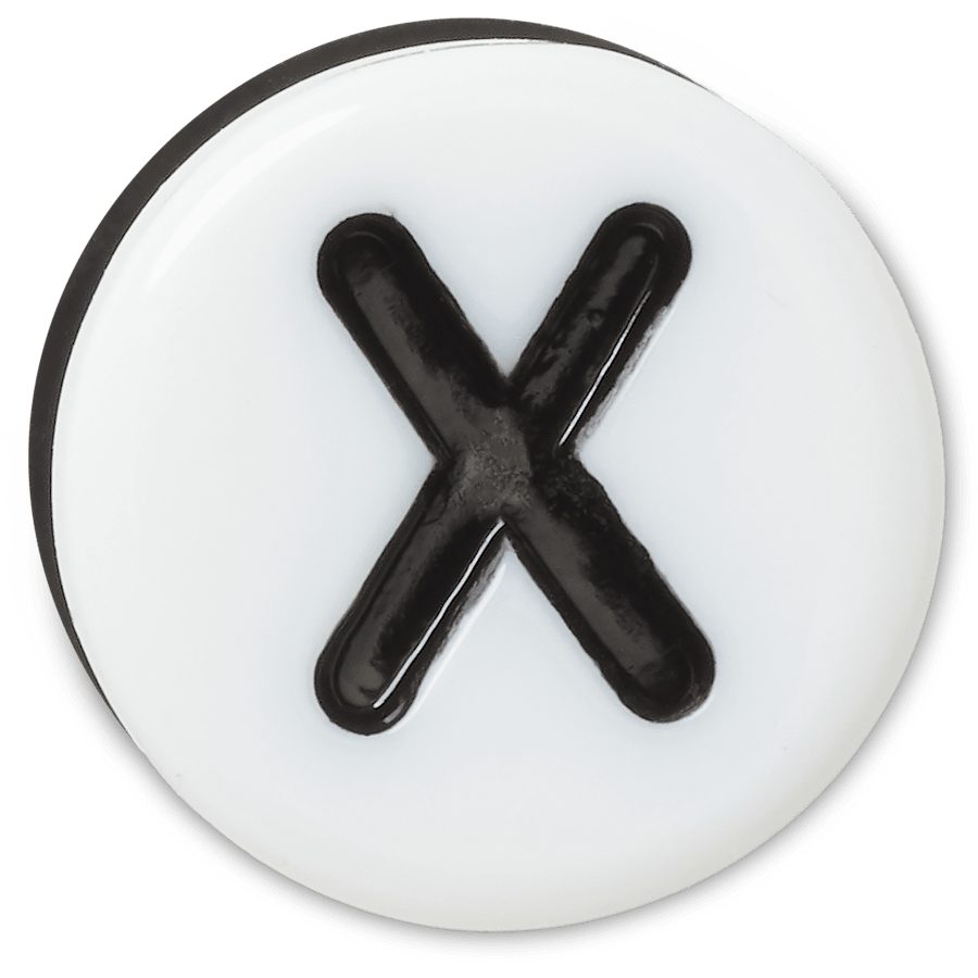  Tiny Friendship Letter X - charm view - Jibbitz
