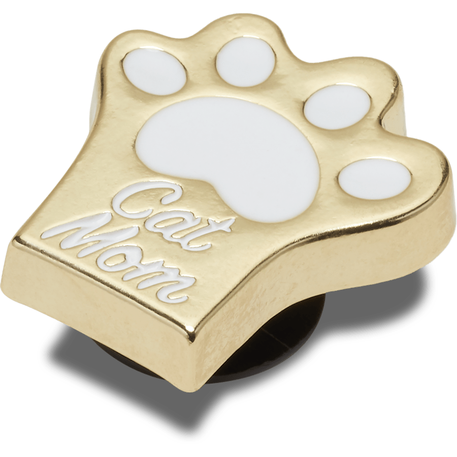  Gold Cat Mom Paw - charms on shoes - Jibbitz