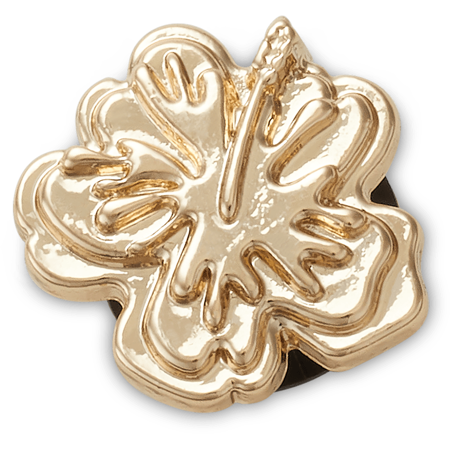  Tiny Gold Hibiscus - charm view - Jibbitz