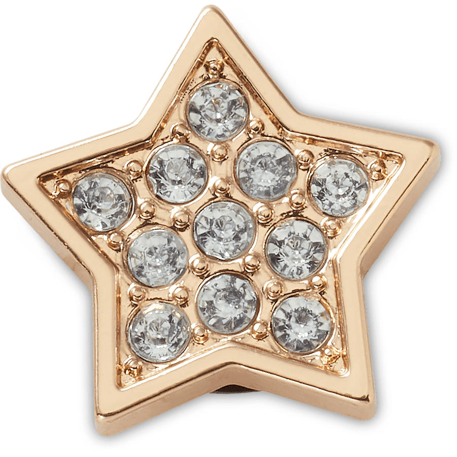 Tiny Gold Star with Diamonds