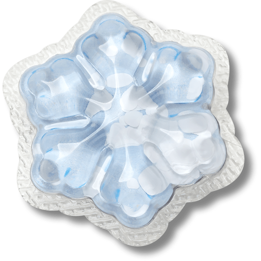 Squishy Snowflake - charm view - Jibbitz