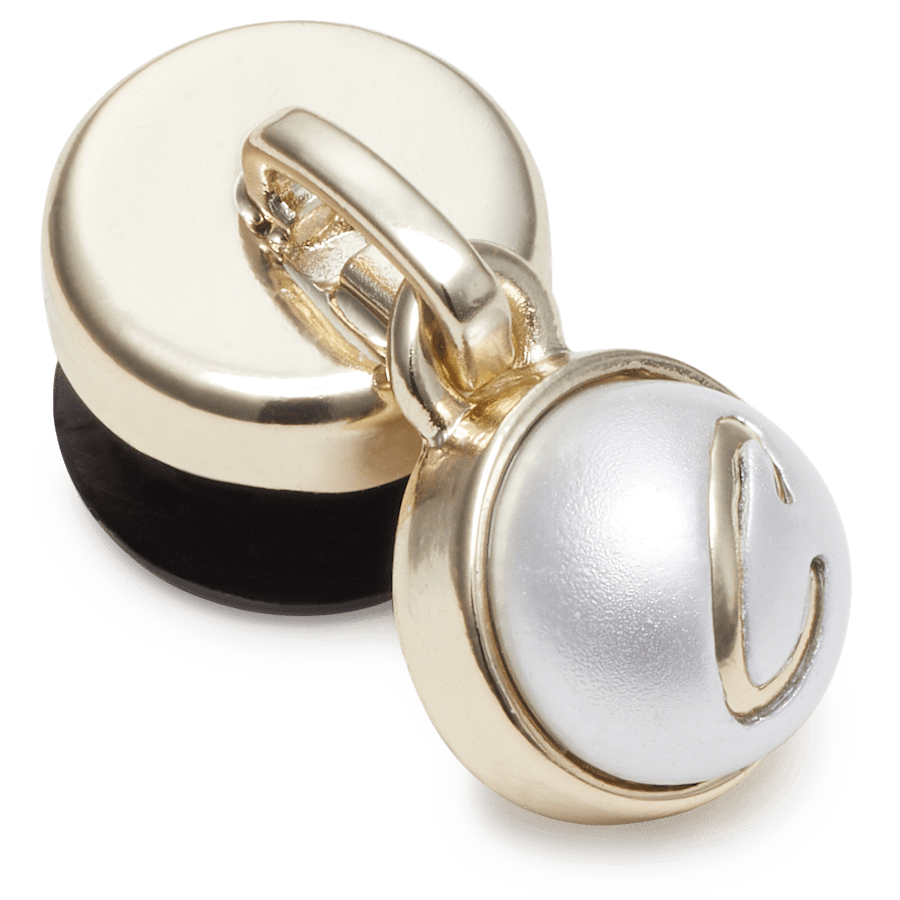 Pearl C Dangle Gem - Custom Angle - Jibbitz Charms