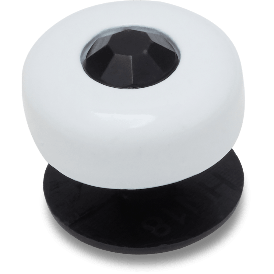 Black and White Circle - mukautettu kulma - Jibbitz Charms