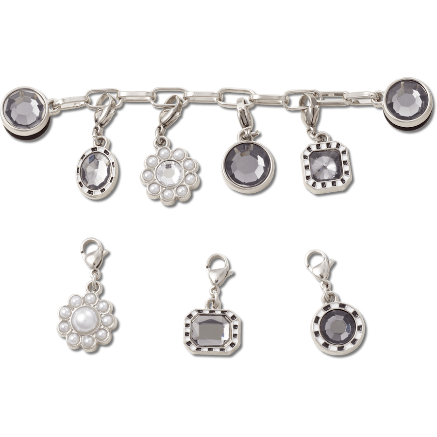  Silver Adjustable Charm Chain - charm view - Jibbitz