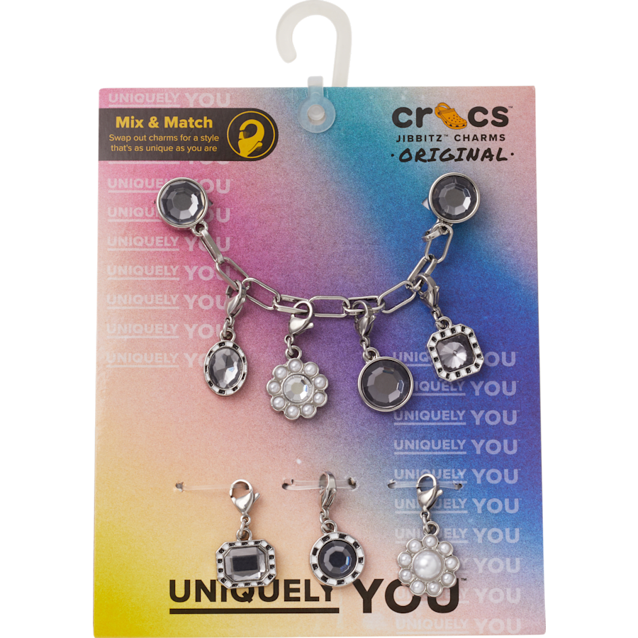  Silver Adjustable Charm Chain - Custom Angle - Jibbitz