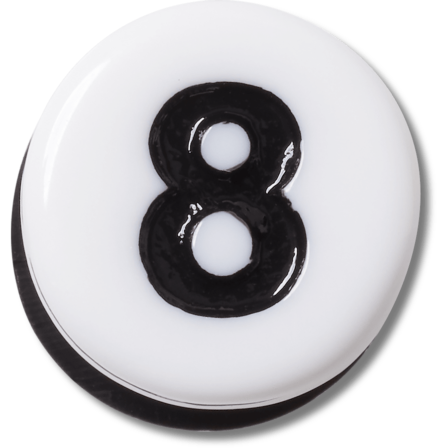Number Eight Tiny Friendship - charm view - Jibbitz Charms