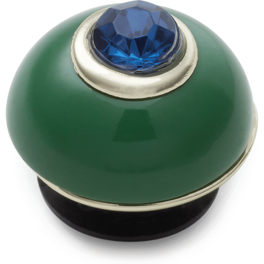  Green and Blue Circle Gem - charms on shoes - Jibbitz