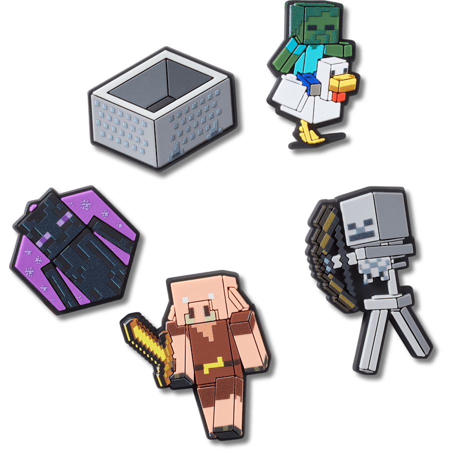  Minecraft 5 Pack - charm view - Jibbitz