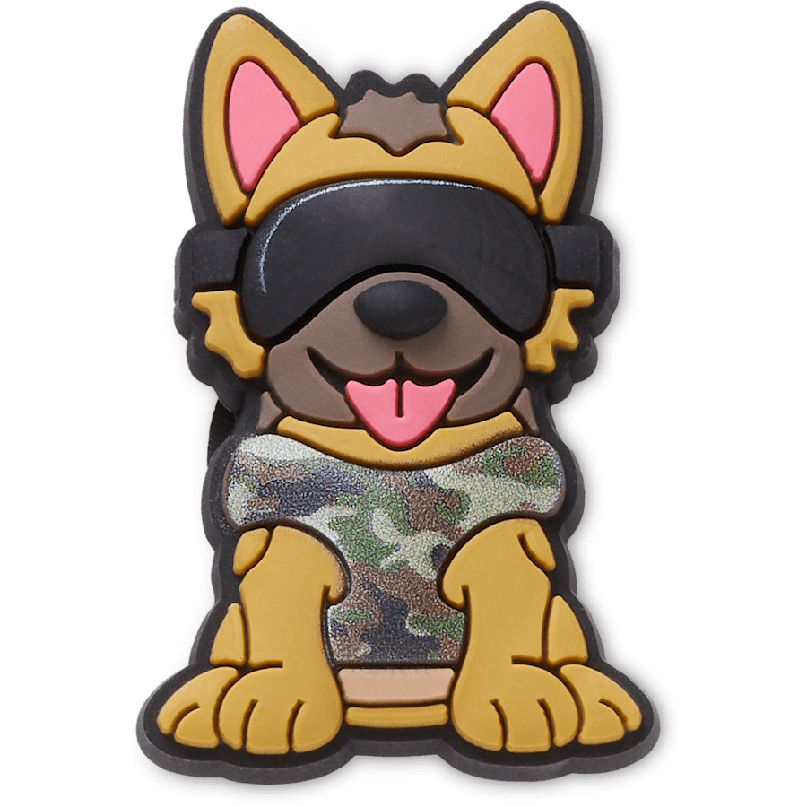  Chiot berger allemand militaire - vue accessoire - Jibbitz