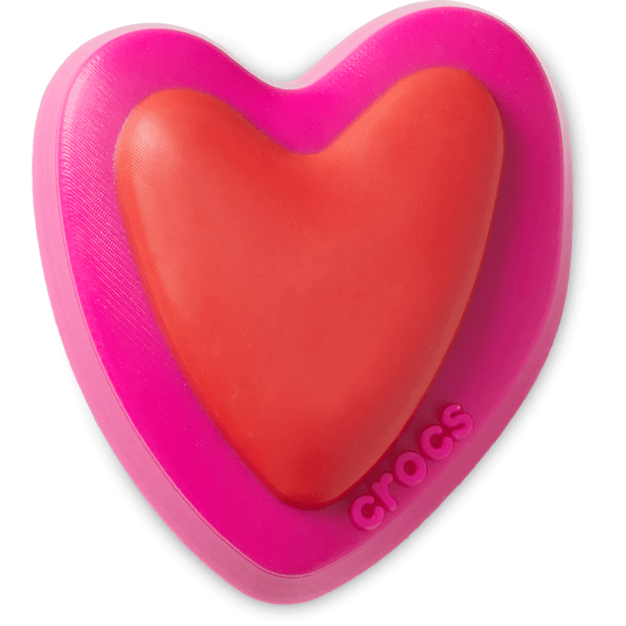  Double Heart - charm view - Jibbitz