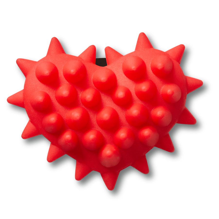  Spike Red Heart - charm view - Jibbitz